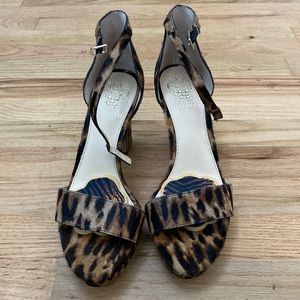 Sexy Vince Camuto leopard print heels size 9 new never worn!